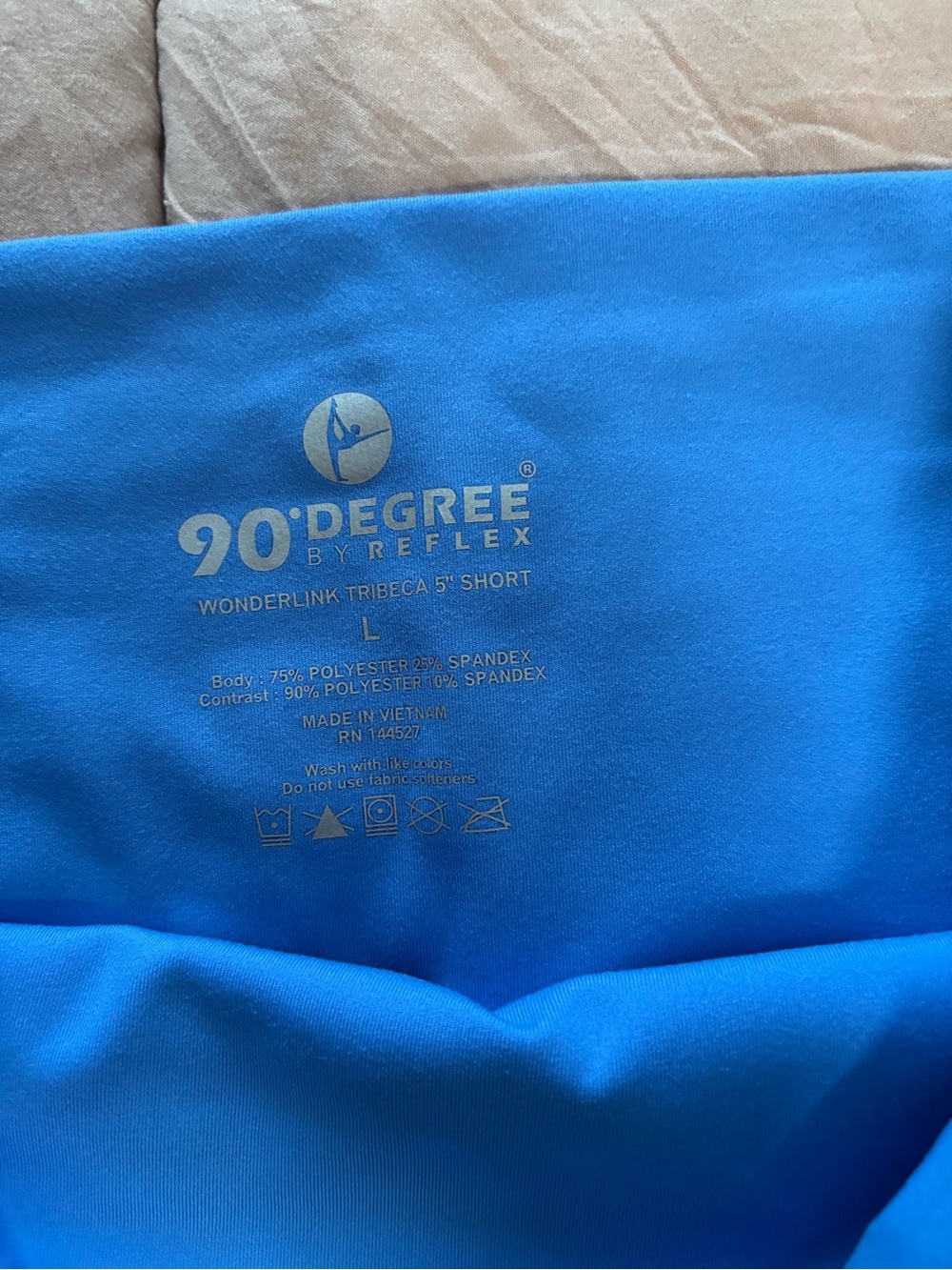 Reflex 90 Degree Women's Athletic Shorts - Bright Blue and black